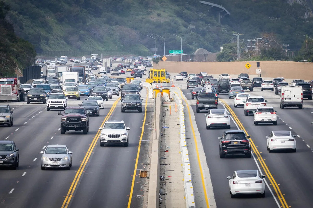 Traffic sign on 405 hacked to display pro-Iran website