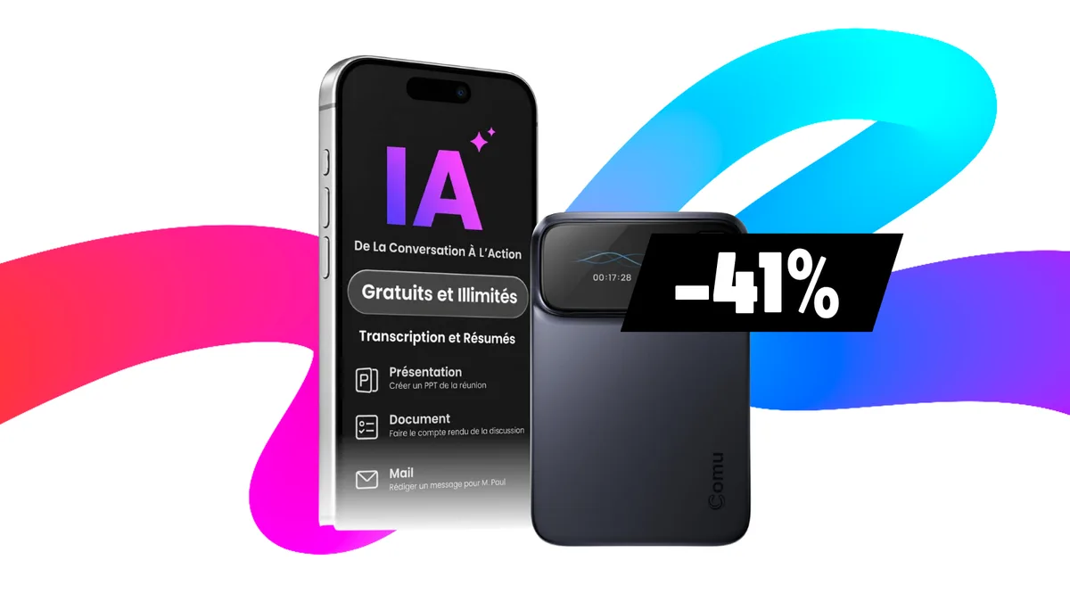 Amazon casse le prix de cet enregistreur boosté par l'IA, un outil parfait pour vos réunions