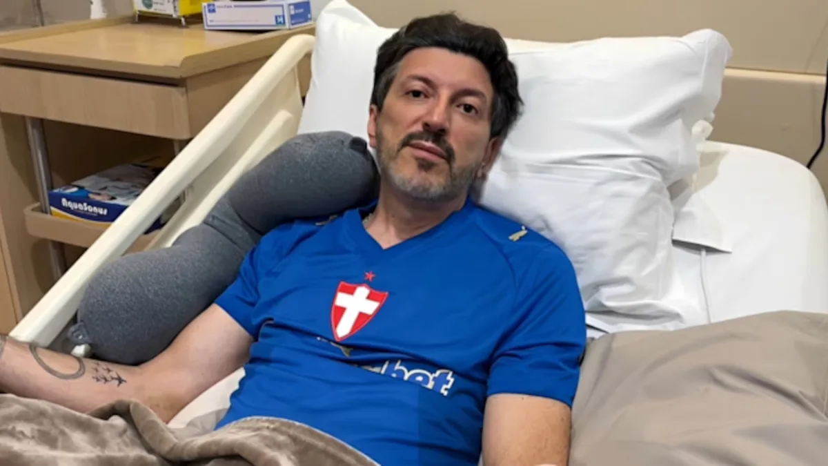 Lito Sousa dá primeira entrevista na TV após diagnóstico de doença rara e fala sobre mobilização da esposa na web (Foto: Divulgação/RECORD)