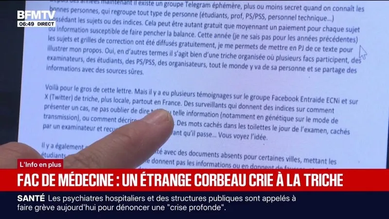 "C'est gravissime, si c'est le cas": les étudiants en médecine bouleversés par les soupçons de triche à leur concours oral d'internat