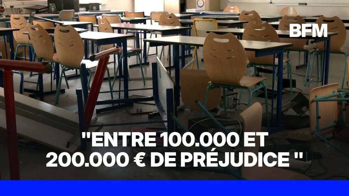 Un lycée incendié et saccagé près de Bordeaux