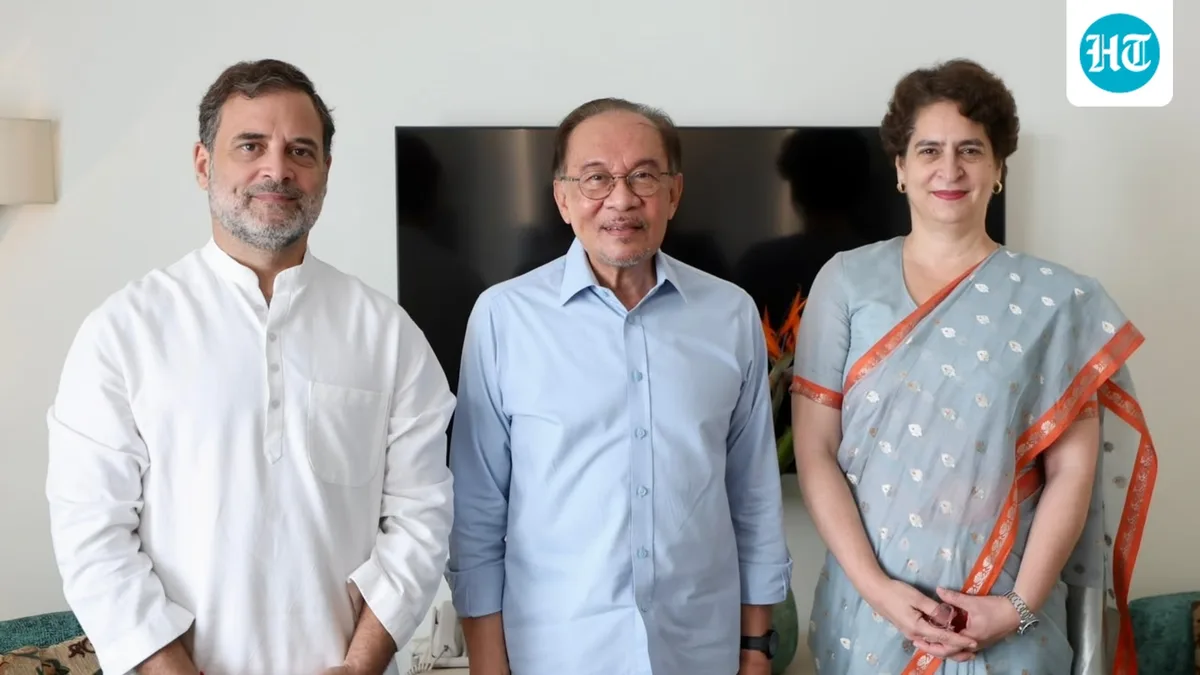 Rahul Gandhi, Priyanka meet Malaysian PM over breakfast amid ongoing BRICS Summit in Delhi
