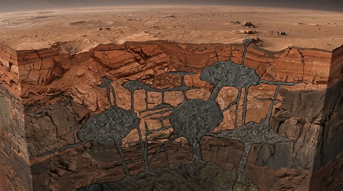 Debaixo de Marte, ondas sísmicas revelaram um sistema de magma muito maior e mais complexo do que se esperava num planeta sem placas tectônicas como as da Terra