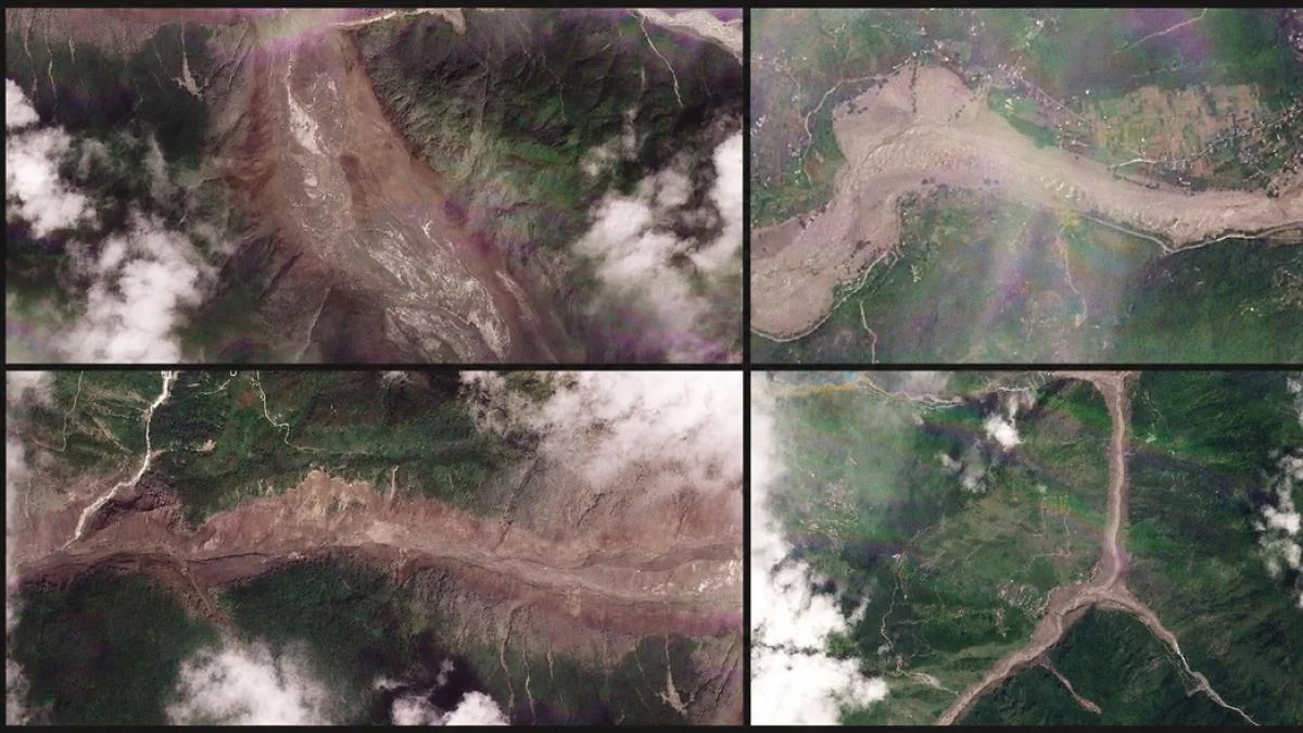 Impresionantes imágenes de satélite muestran el antes y después de la riada gigantesca en Nepal y Tíbet