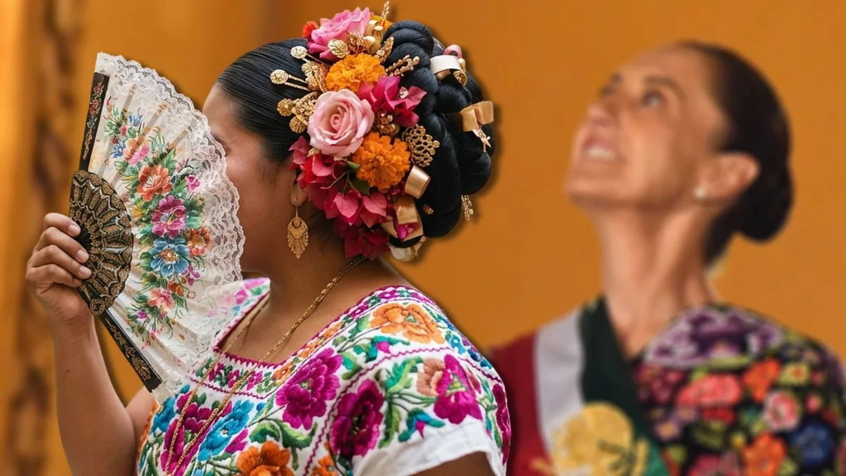 ¿Quién es Elvis Guerra, poeta y diseñadora muxe, que bordó el vestido de Sheinbaum?