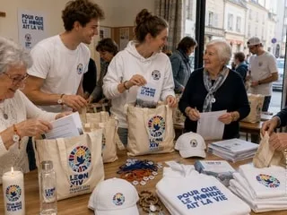 Tee-shirts, médailles, bougies… Un chapelet de produits dérivés pour financer le voyage du pape