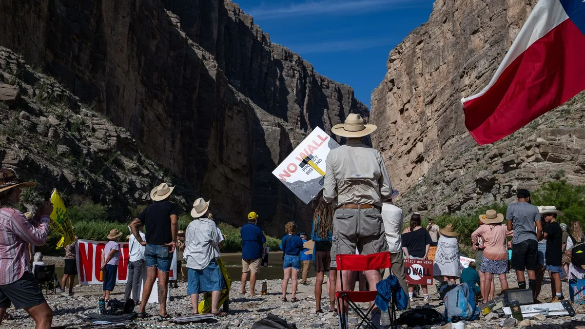 Big Bend border wall construction paused by Trump administration