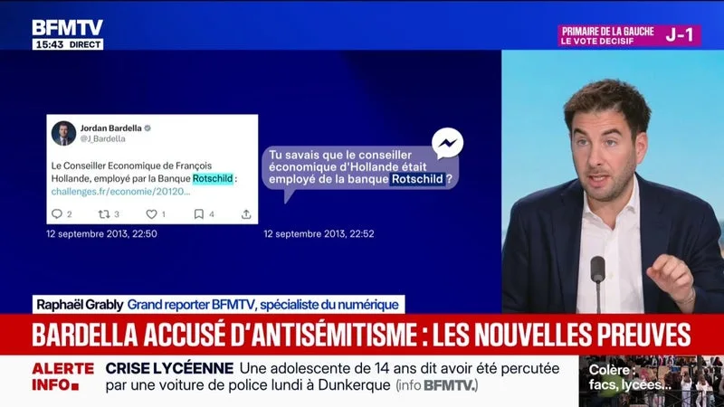 Propos antisémites attribués à Jordan Bardella: les nouvelles preuves apportées par Mediapart