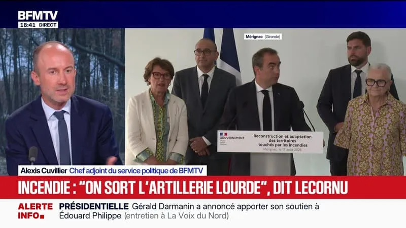 Marschall Truchot : Incendies, Macron reçoit élus et pompiers à Brégançon - 17/08