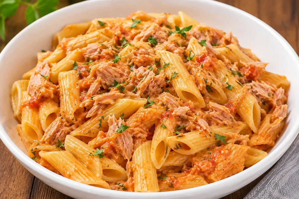 Receta macarrones con atún