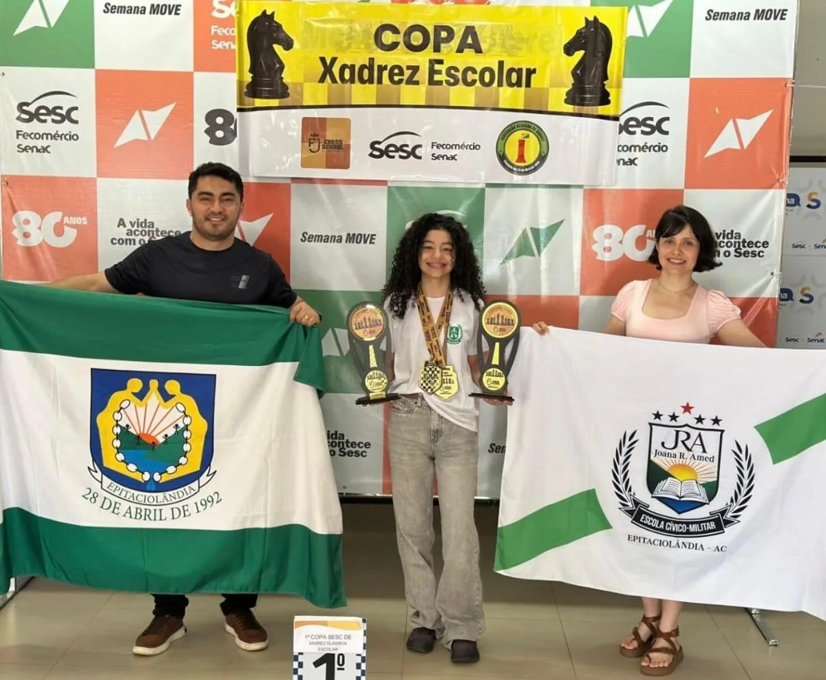 Enxadrista de Epitaciolândia vence 1ª Copa Clássica no Sesc