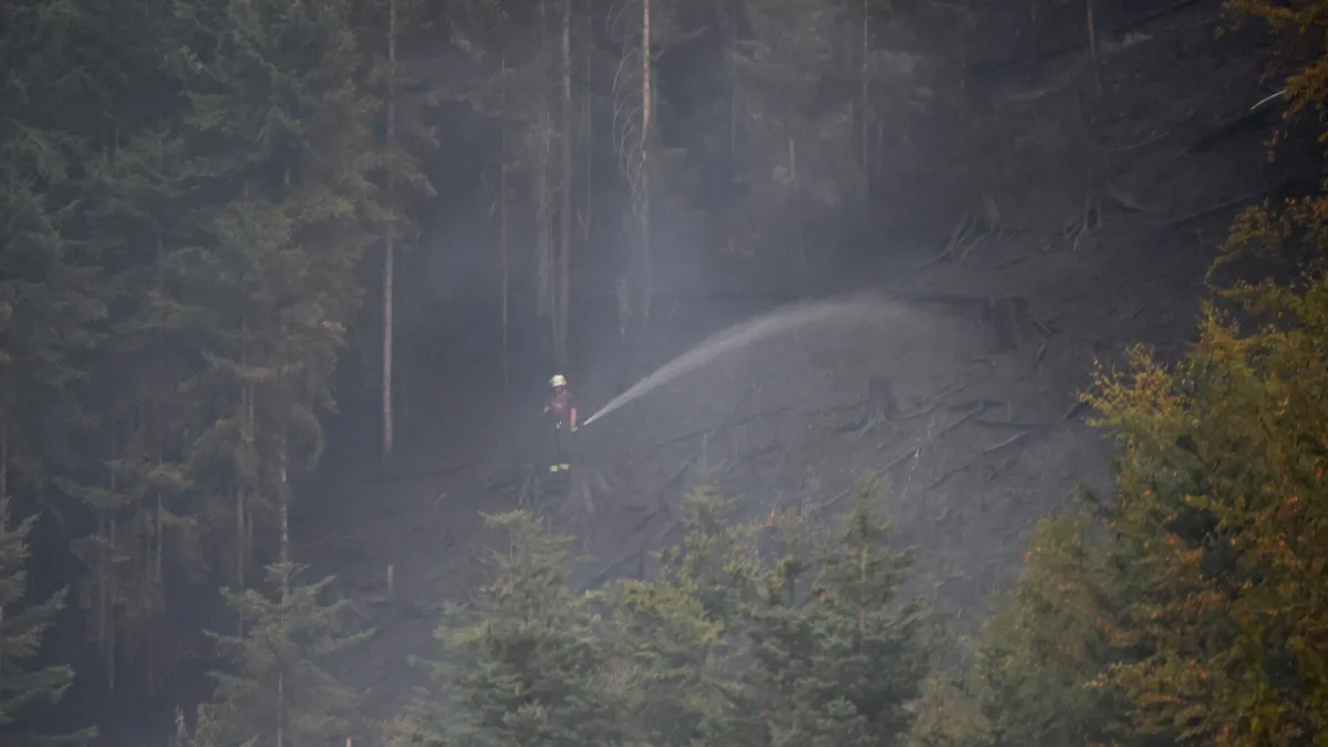 Hitze-Liveblog: Feuerwehr kämpft gegen Waldbrand nahe Schramberg in Baden-Württemberg