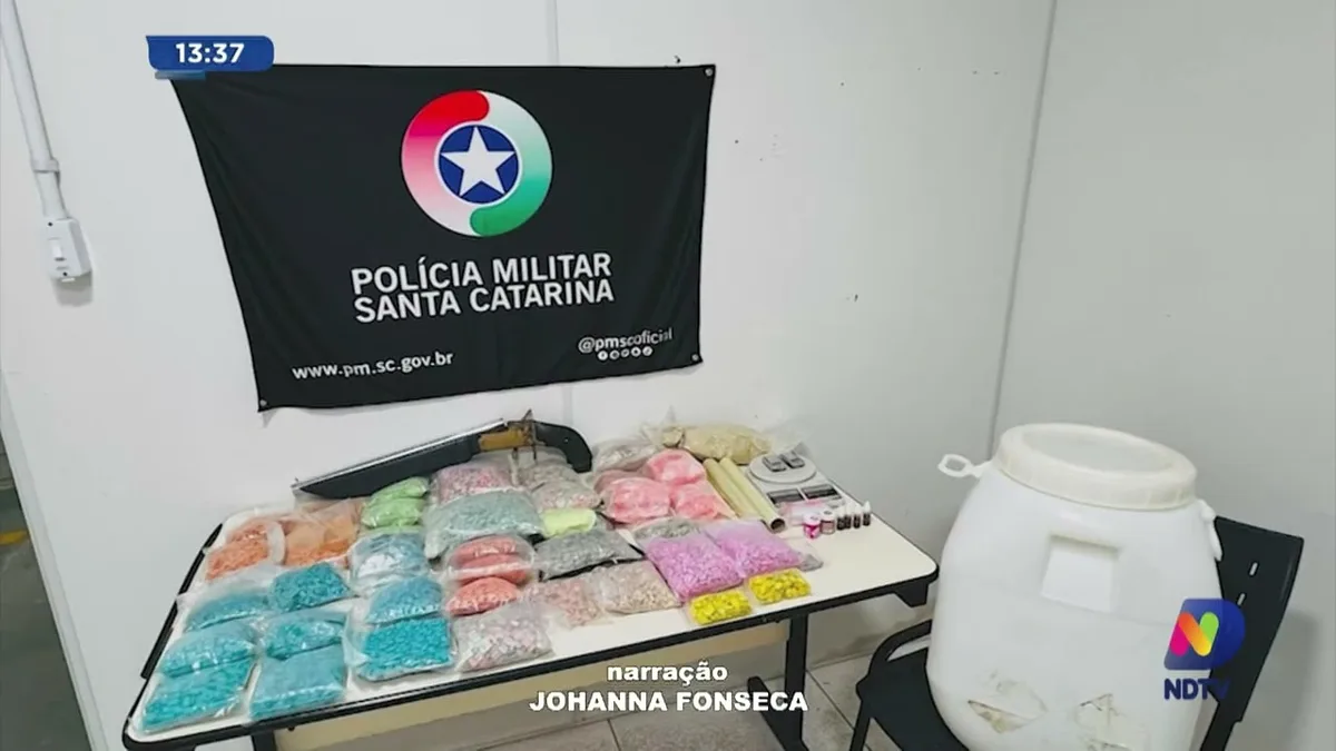 Bairro Itoupava Seca: homem é preso com mais de 24 mil comprimidos de ecstasy
