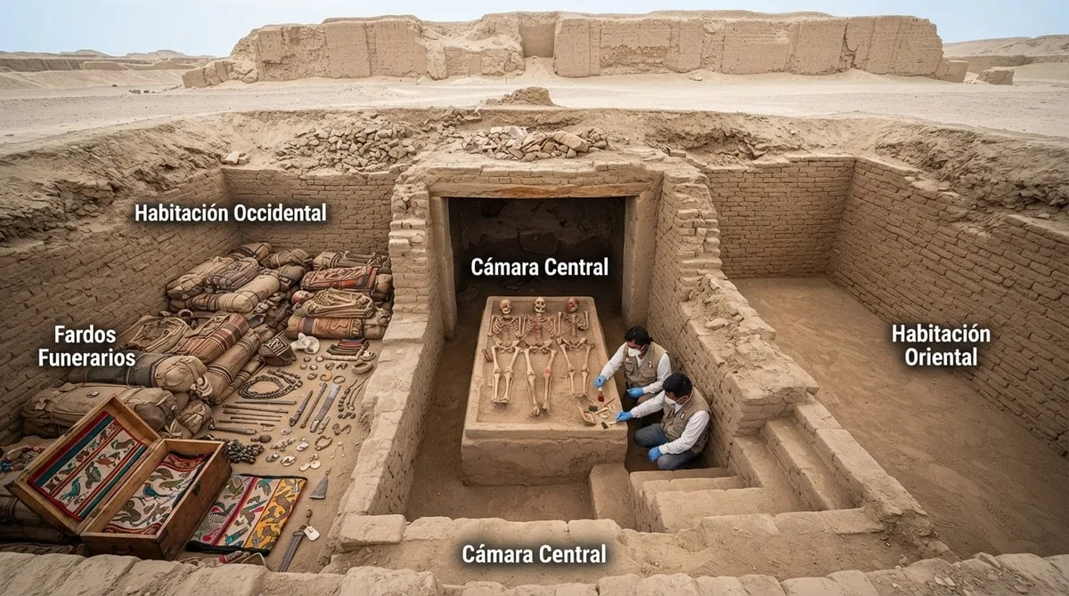 El descubrimiento de un mausoleo de 600 años en Perú abrió nuevas pistas sobre la relación entre incas y chimúes