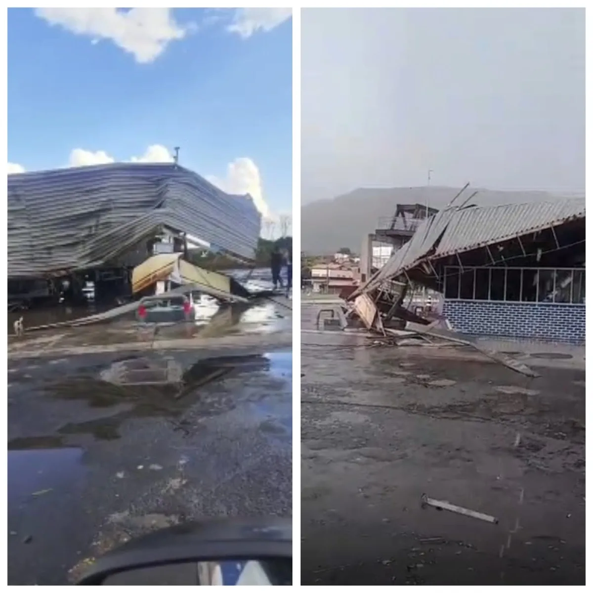 Temporal com ventos intensos e granizo causa estragos em Buenópolis; VÍDEO