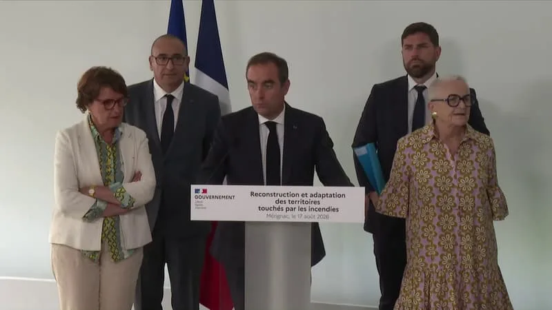 12 millions d'euros pour les collectivités, des permis de construire sous un mois et des aides pour les entreprises et les agriculteurs: voici les mesures annoncées par Sébastien Lecornu pour la Gironde et les Landes