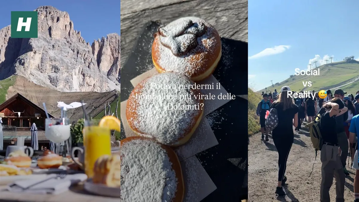 Dans les Dolomites, des centaines de personnes font la queue à ce refuge... pour un beignet !