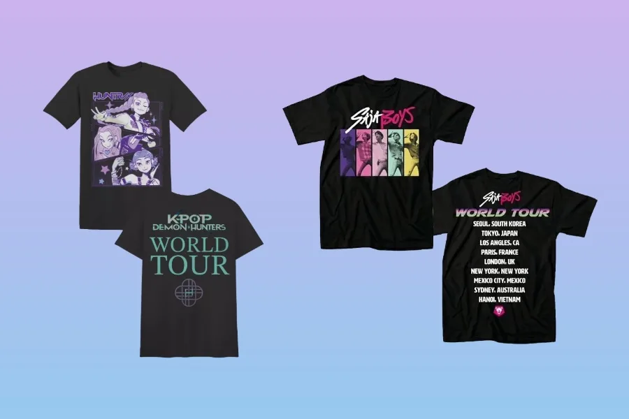 ‘KPop Demon Hunters’ Tour T-Shirts Drop Online Ahead of Global Concert Dates