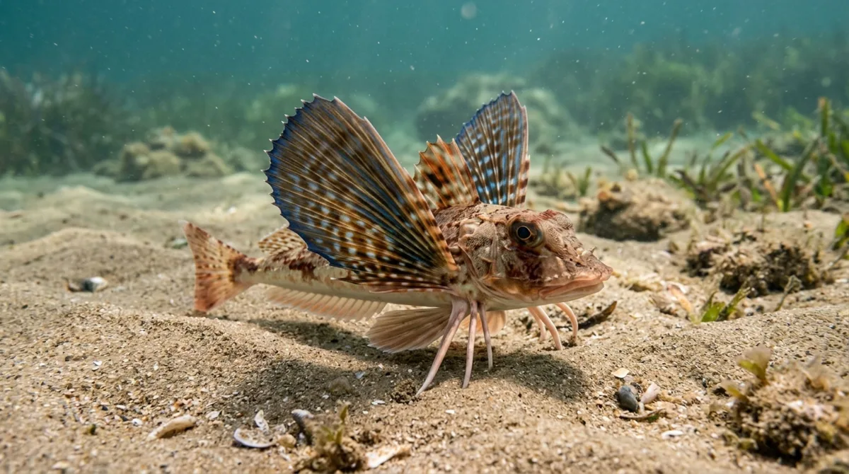 O peixe que consegue caminhar pelo fundo do oceano usando estruturas semelhantes a pernas