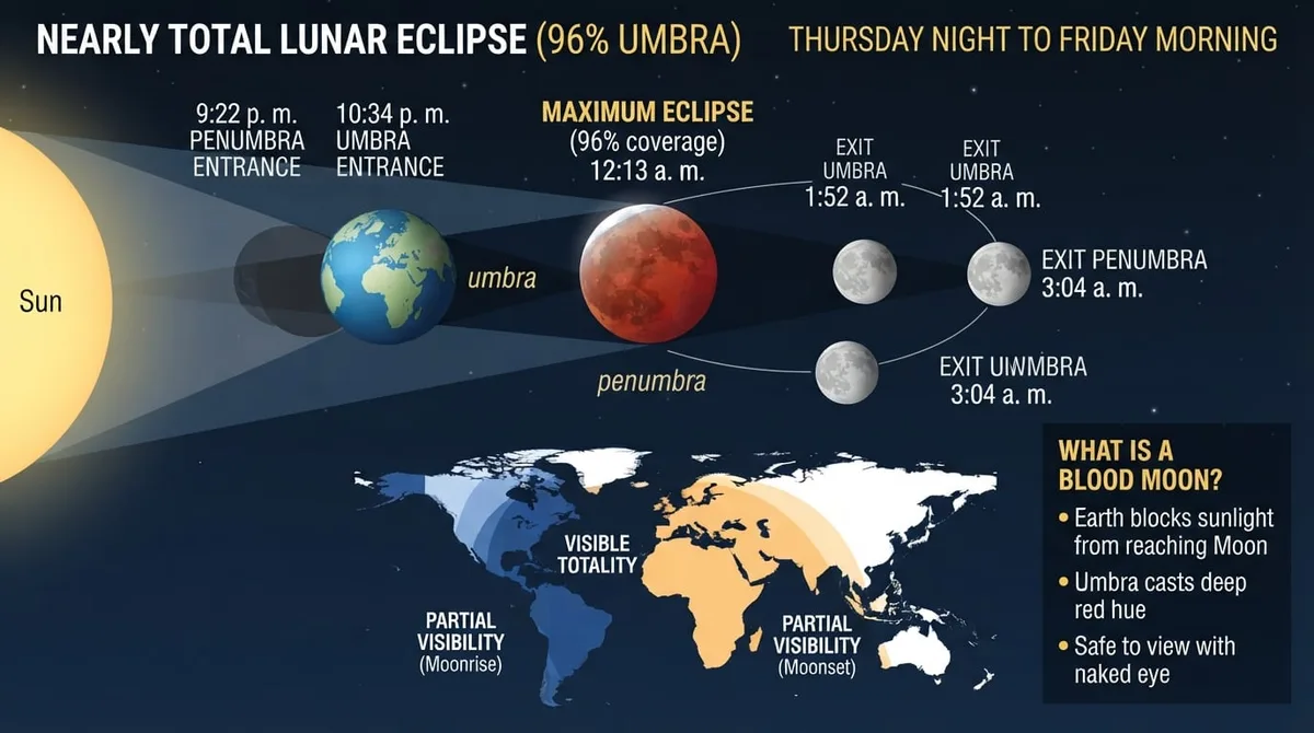 Cómo y cuándo ver la 'luna de sangre' de esta semana
