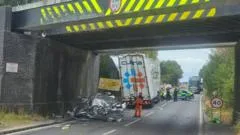 'Britain's most bashed' bridge hit twice in two days