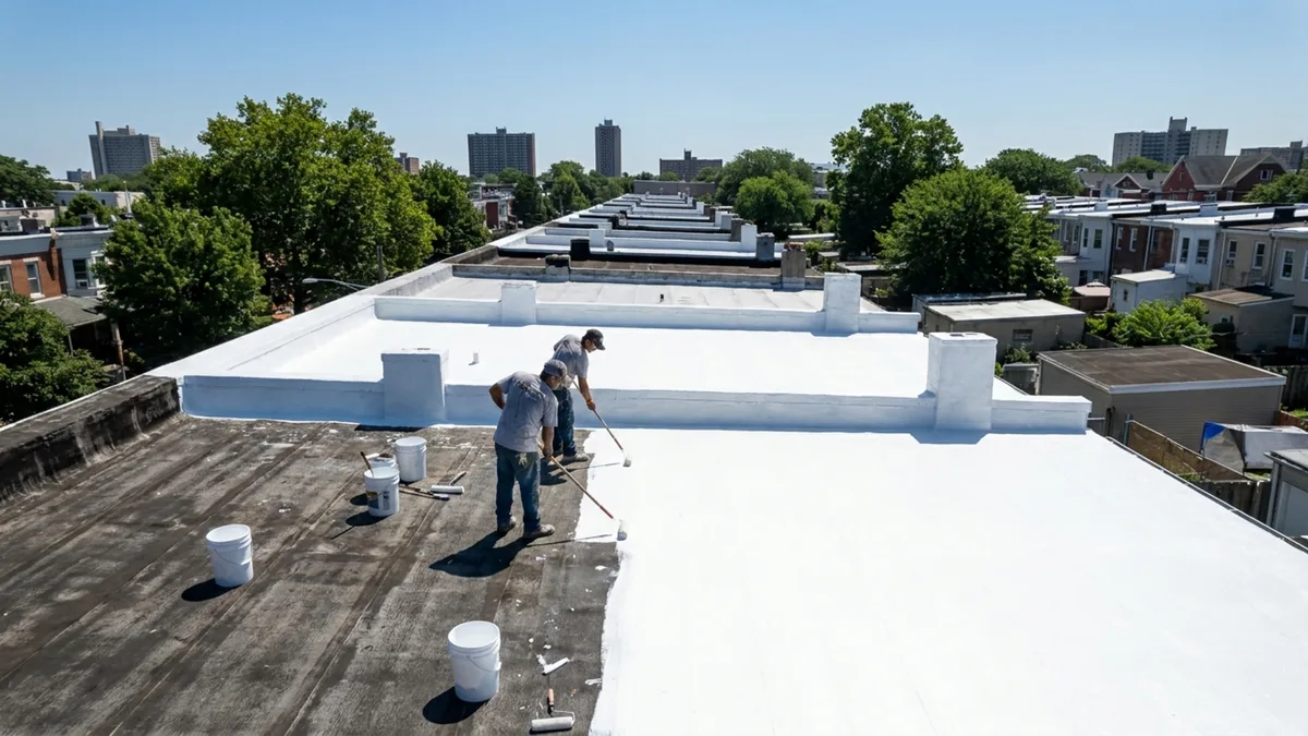 Experimento pinta 340 telhados de branco em casas populares e reduz em até 80% o calor, com economia de 560 kWh por ano em ar-condicionado