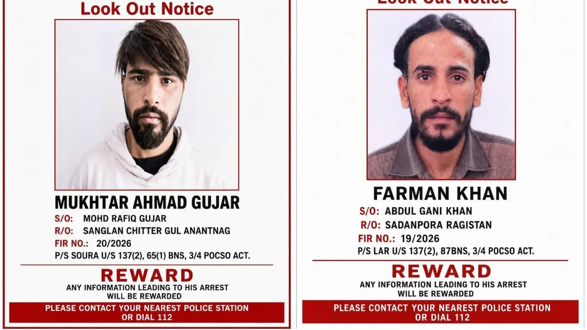 2 Child Sex Abuse Accused Escape From Srinagar Jail In Big Security Lapse