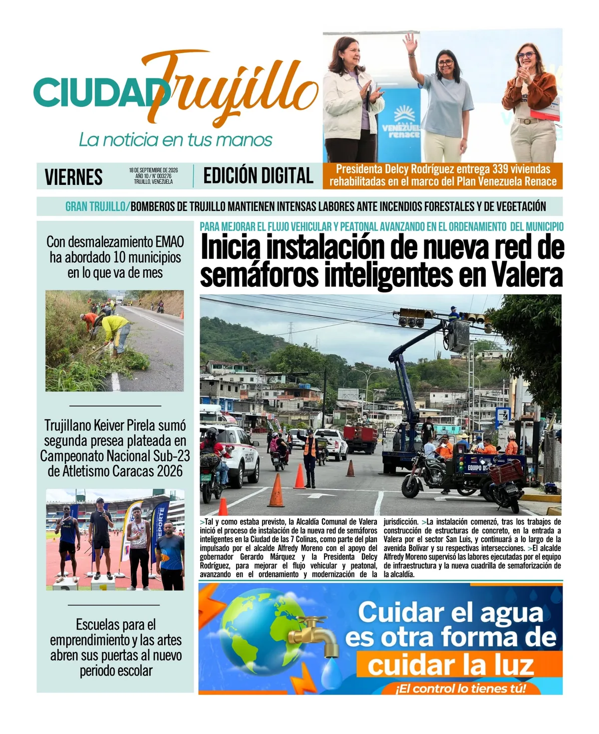 Portadas de este viernes 18 de septiembre de 2026