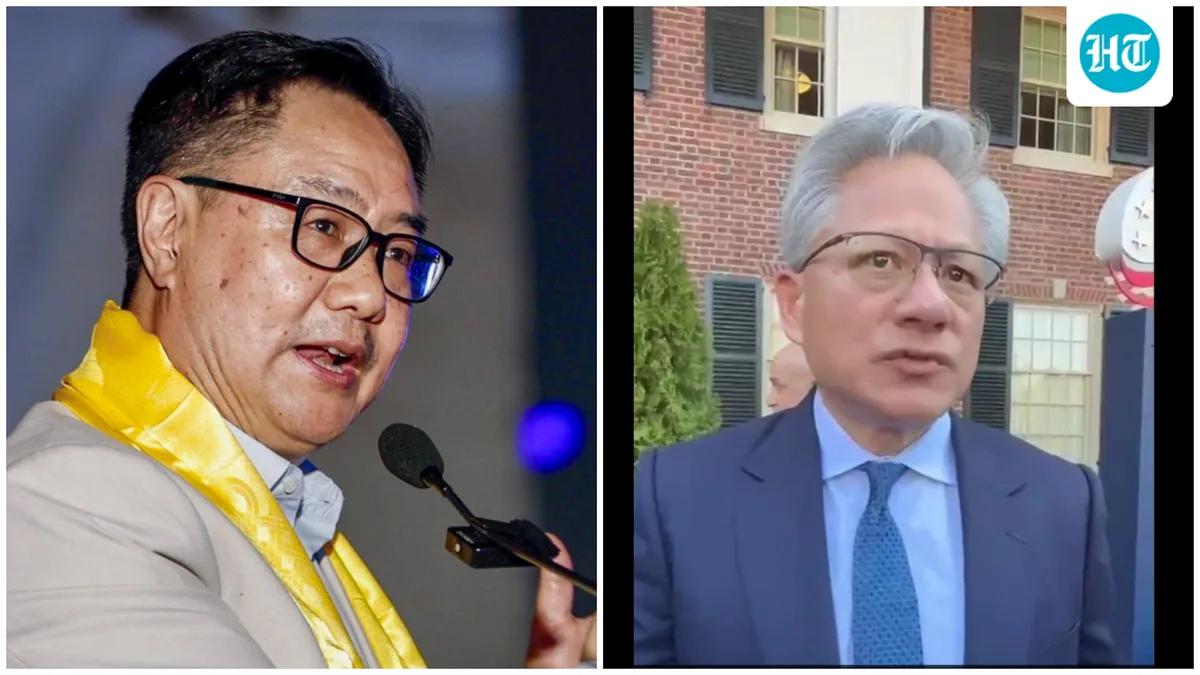 'Need to hear’: Kiren Rijiju shares NVIDIA CEO Jensen Huang's big praise for India's IT growth amid GDP row