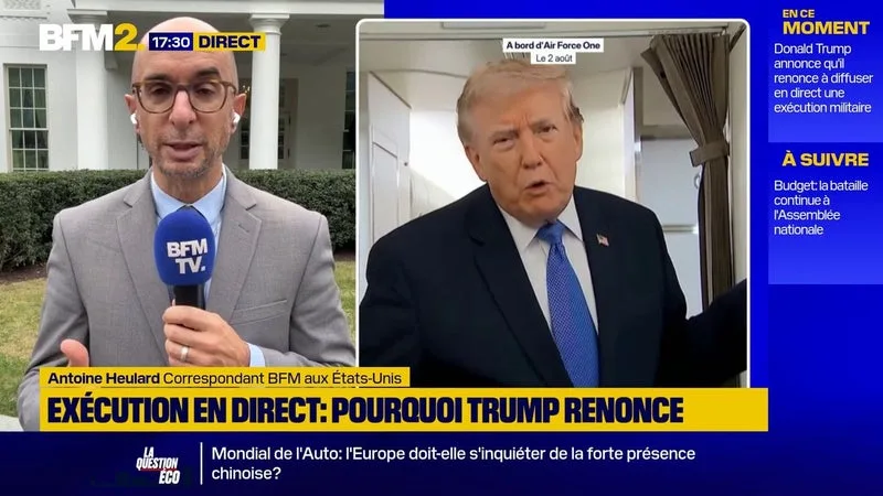 Donald Trump renonce à diffuser une exécution militaire: Pete Hegseth désavoué ?