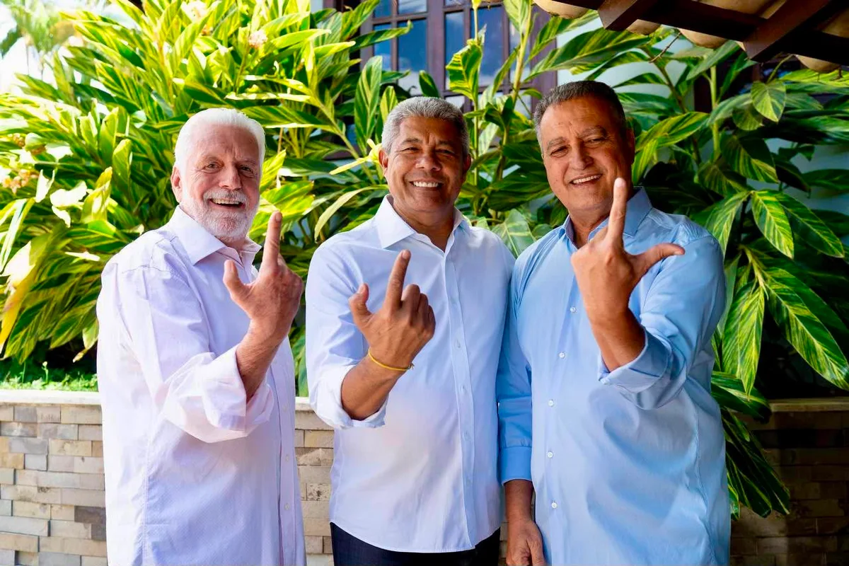 Jerônimo, Rui e Wagner gravam programa eleitoral com Lula nesta quinta
