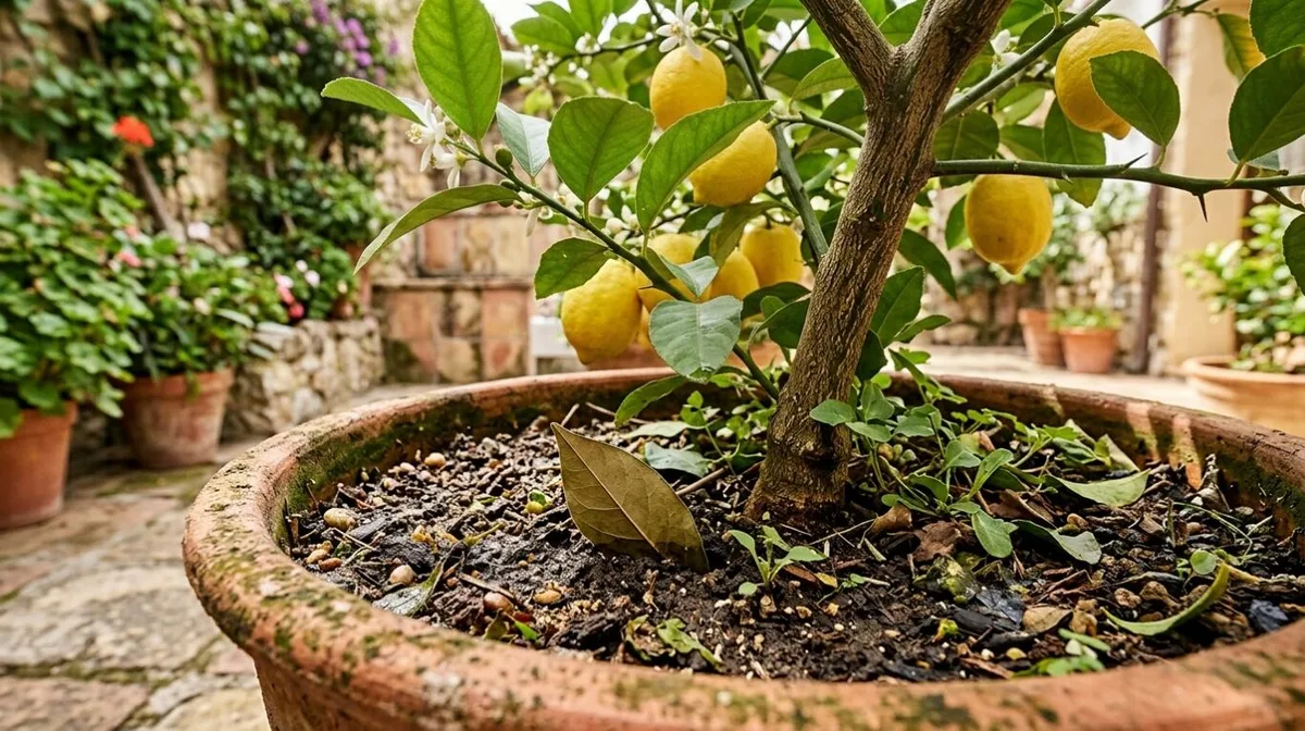 Enterrar una hoja de laurel en la tierra de la maceta del limonero: por qué lo recomiendan y para qué sirve