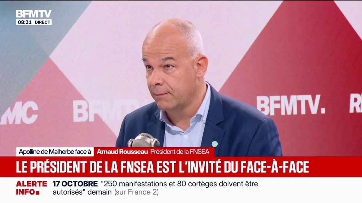 Crise agricole: "La prise de conscience du Premier-ministe est factuelle", juge Arnaud Rousseau, président de la FNSEA