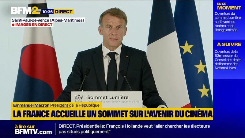 "Elle ne fait que singer l'émotion qui est la nôtre": les craintes d'Emmanuel Macron sur l'impact de l'IA dans le cinéma