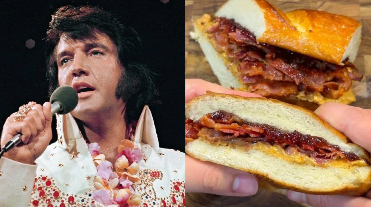 La receta del sándwich de 8000 calorías que hacía Elvis Presley: pan de masa madre, crema de maní, mermelada y medio kilo de bacon