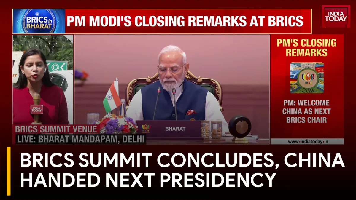 BRICS Summit Concludes, Delhi Declaration Adopted, Presidency Handed To China