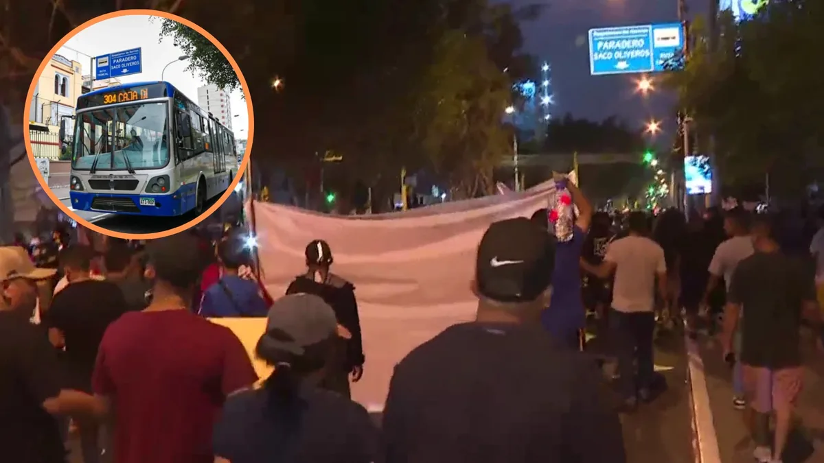 Avenida Arequipa: transportistas informales protestan contra nuevo carril bidireccional del Corredor Azul y exigen retirar restricción