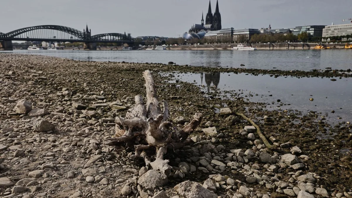 Klimadienst: Ebbe in Flüssen - Westeuropa erlebt weiter Rekord-Wetter