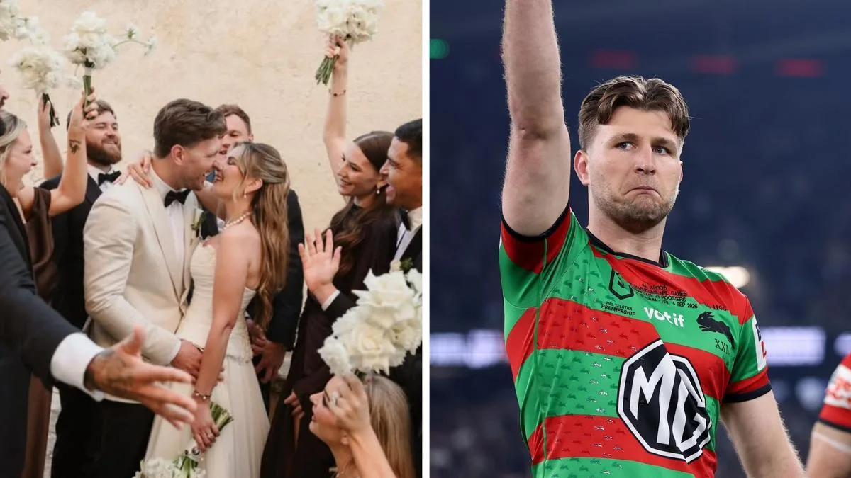 Jai Arrow wedding: South Sydney Rabittohs star with MND marries partner Berina Colakovic in Sicily, Italy