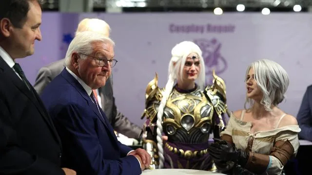 Gamescom-Messe: Bundespräsident Steinmeier warnt vor Gefahren des Gamings