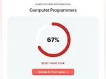Will AI take your job? Interactive tool reveals just how likely you are to be replaced by a robot - and it's bad news for computer programmers