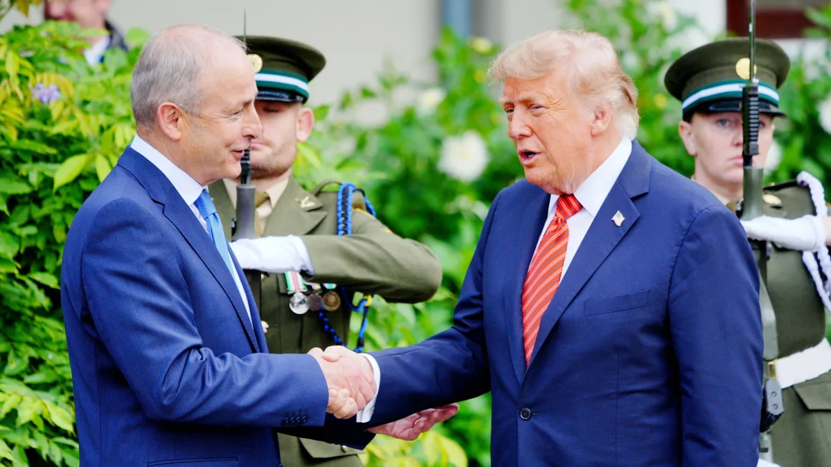 USA unter Trump: Trump befürwortet Wiedervereinigung Irlands