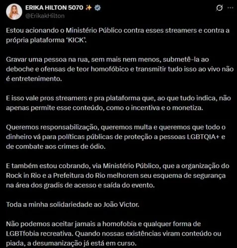 Streamer sugere racismo de João Victor Gonçalves e cita até Bolsonaro: ‘Você tem que se retratar’; assista Streamer sugere racismo de João Victor Gonçalves e cita até Bolsonaro: ‘Você tem que se retratar’; assista