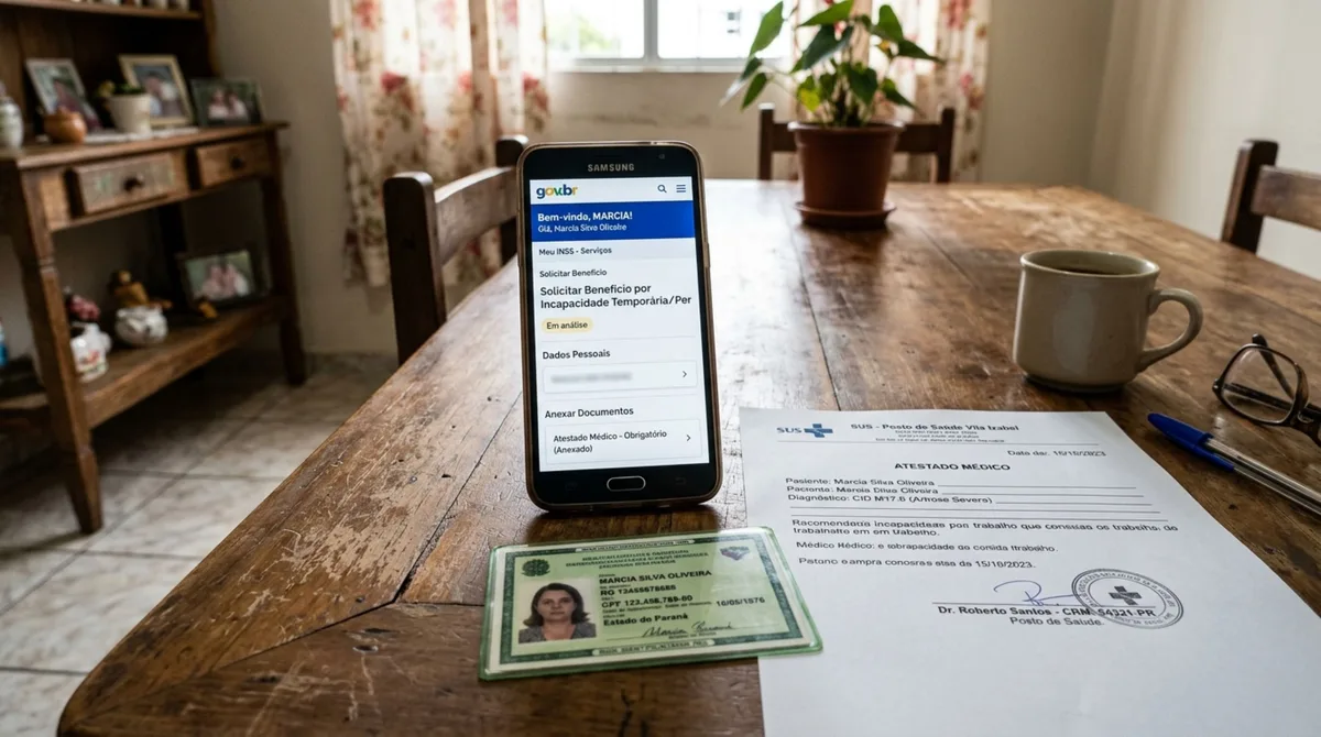 Trabalhador fica doente e precisa se afastar do emprego, acredita que basta apresentar o atestado para começar a receber do INSS e descobre quais etapas existem para pedir o benefício por incapacidade