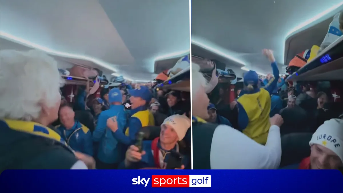 'Is anybody thirsty?!' | Laura Davies hands out drinks on Team Europe's bus!