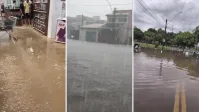 Chuva forte causa cancelamentos de voos no Aeroporto de Congonhas, em SP