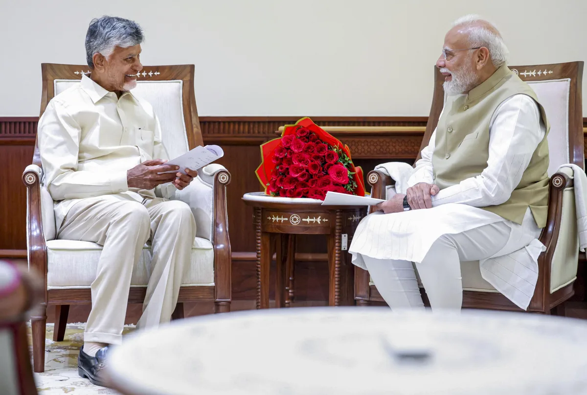 Andhra CM Naidu meets PM Modi, raises key development issues of state