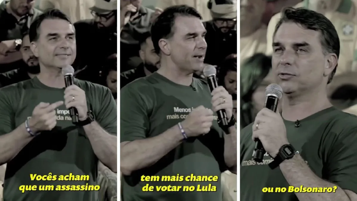 Vídeo divulgado pelo PT associa assassinos condenados por crimes de grande repercussão no Brasil a Flávio Bolsonaro