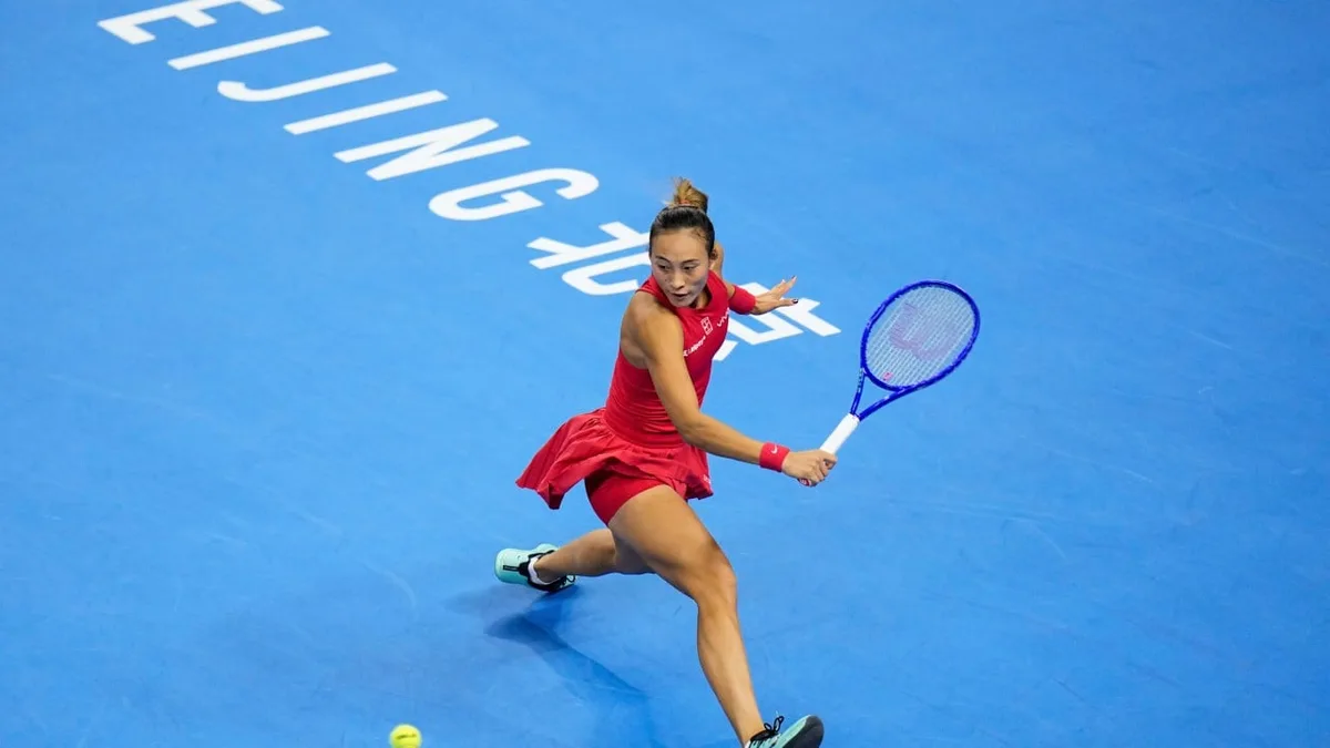 Resurgent home favourite Zheng Qinwen charges into China Open final with Mirra Andreeva