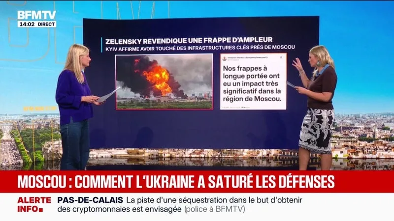 Raffinerie endommagée, 1.600 drones… Ce que l'on sait de l'attaque ukrainienne "sans précédent" sur la région de Moscou au dernier jour des législatives russes